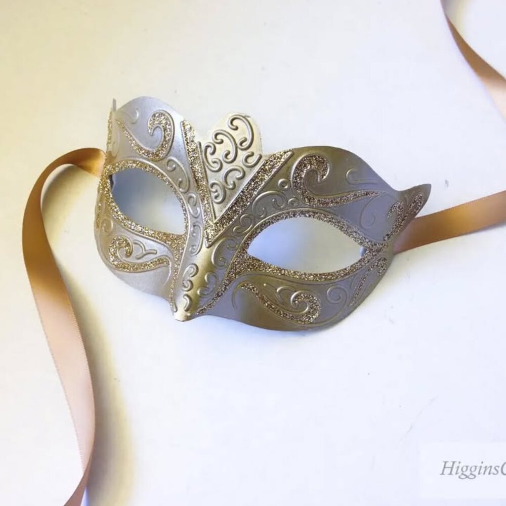 Champagne Unisex Masquerade Mask